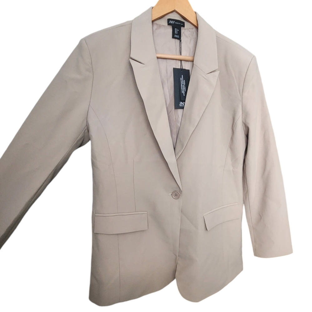 Jones New York Women's Beige Blazer Size L Preppy Business Casual - Picture 4 of 10